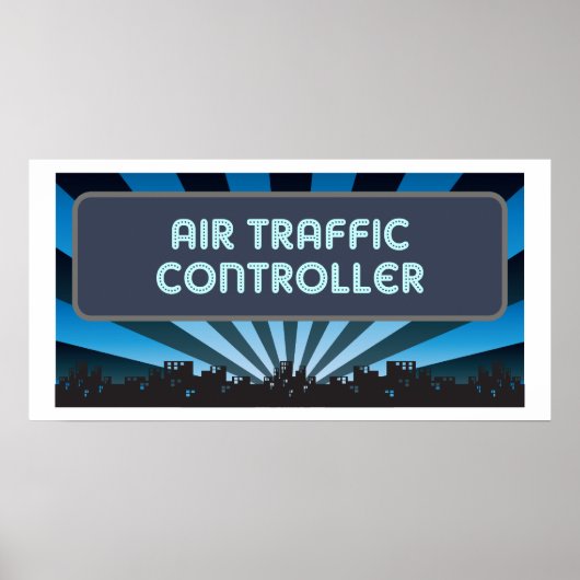 Poster Marquee du contrôleur de la circulation aérienne (Devant)