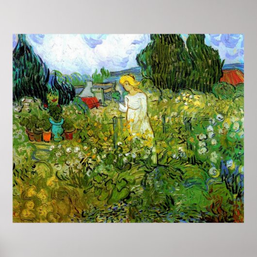 Poster Marquerite Gachet dans le jardin, Vincent van Gogh (Devant)
