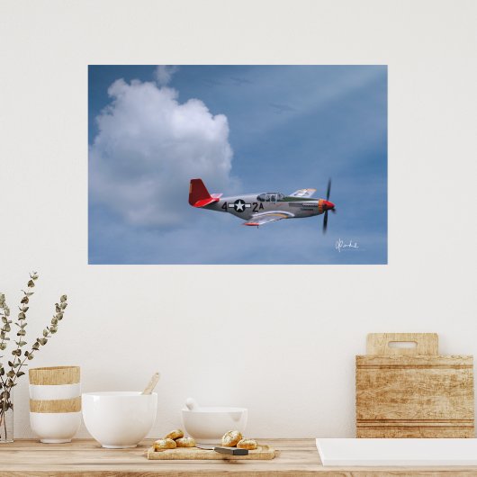 Poster Marques rouges sur demande (Cuisine)