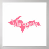 Poster Marquette, Michigan Upper Peninsula (Devant)