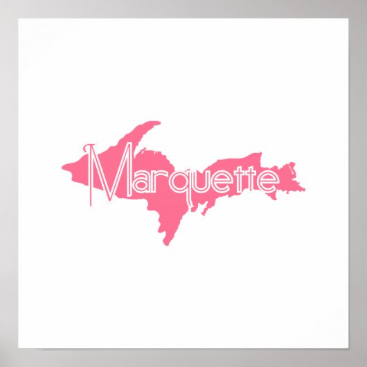 Poster Marquette, Michigan Upper Peninsula (Devant)