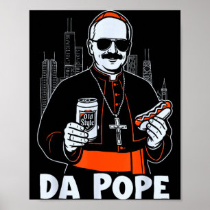 Poster Marraine de Chicago Pe Leo Xiv Da Pe New Pe Hommag