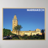 Poster Marrakech - Maroc (Devant)