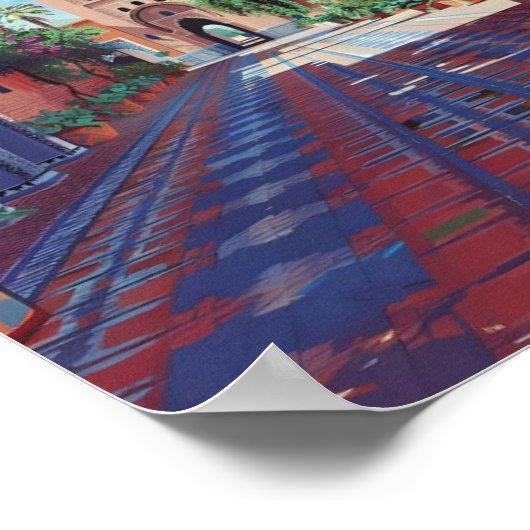 Poster Marrakech Maroc Travel (Coin)