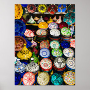 Poster Marrakech, Poterie marocaine