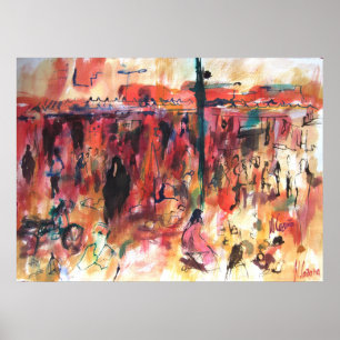 Poster Marrakesh Market