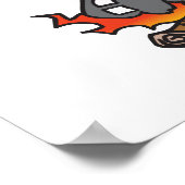 Poster marrant sorcier cuisine chaudron (Coin)