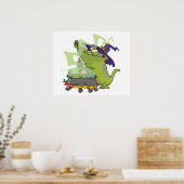 Poster marrant sorcier cuisine chaudron (Cuisine)
