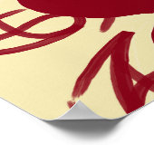 Poster marron Abstrait (Coin)