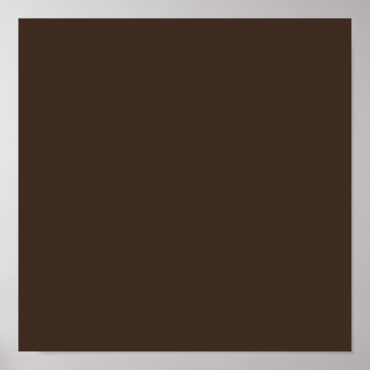 Poster Marron bistre (Devant)