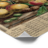 Poster Mars, à partir de "Douze mois de fruits" (Coin)