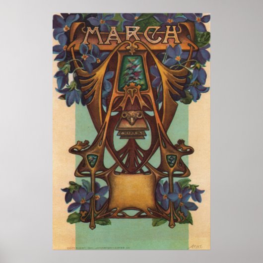 Poster Mars - Aries (Devant)