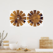 Poster Mars - Carte hémisphérique (Cuisine)