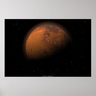 Poster Mars dans l'ombre partielle