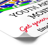 Poster Mars est l'affiche du Mois de l'art pour les jeune (Coin)