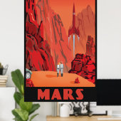 Poster Mars - Grand format (Bureau à domicile)