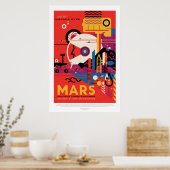 Poster Mars Historic Sight annonce de vacances tourisme s (Cuisine)