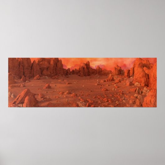 Poster Mars Landscape (Devant)