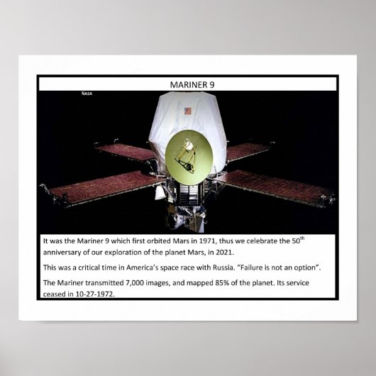 Poster Mars Mariner 9 (Devant)