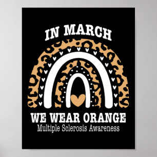 Poster Mars Nous Portons Orange Ribbon Ms Warrior Multipl