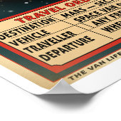 Poster Mars Rent Service | Retro Sci-Fi Space (Coin)