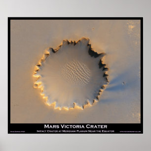 Poster Mars Victoria Crater
