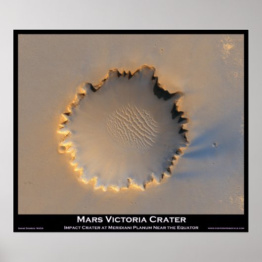 Poster Mars Victoria Crater (Devant)