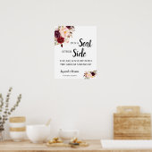 Poster MarsalaFlower Choisissez un siège signe Mariage la (Cuisine)