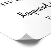 Poster MarsalaFlower Choisissez un siège signe Mariage la (Coin)