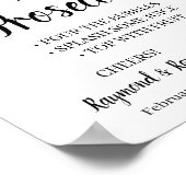 Poster MarsalaFlower Pimp your Prosecco Panneau de Baby S (Coin)