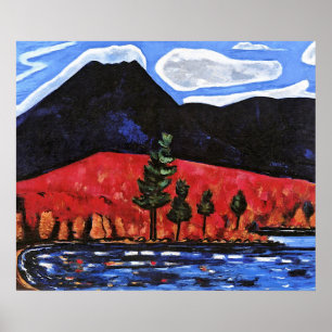 Poster Marsden Hartley - Mont Katahdin, Maine,