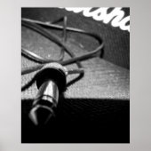 Poster Marshall Amp & Jack Lead (version B&W) (Devant)