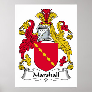 Poster Marshall Family Crest