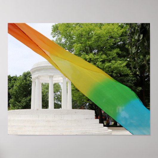 Poster Marshall Michigan Pride Rainbow (Devant)
