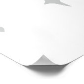 Poster Marteau de Thor Mjolnir noir et blanc (Coin)