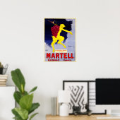Poster MARTELL COGNAC France Art Deco Leonetto Cappiello (Bureau à domicile)