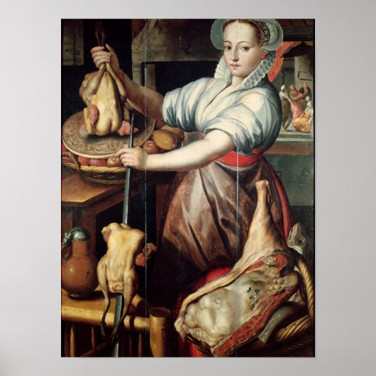 Poster Martha Préparer le dîner pour Jésus (Devant)