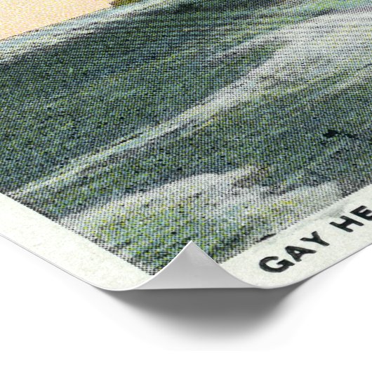 Poster Martha's Vineyard, Gay Head Cliffs View (Coin)