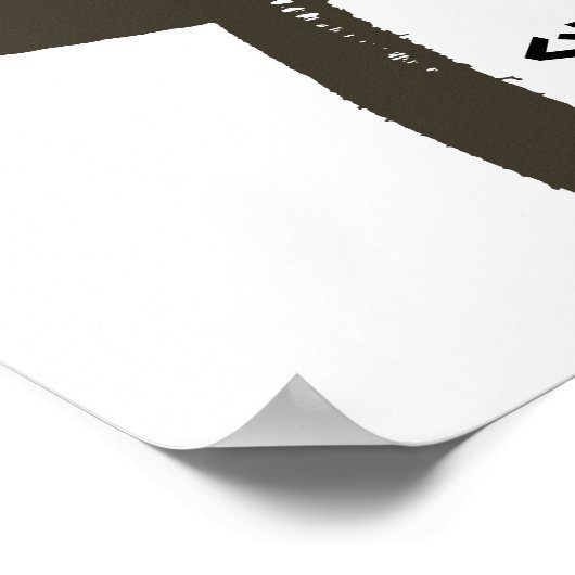 Poster Martial Arts Brown Belt (Coin)