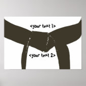 Poster Martial Arts Brown Belt (Devant)
