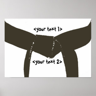 Poster Martial Arts Brown Belt