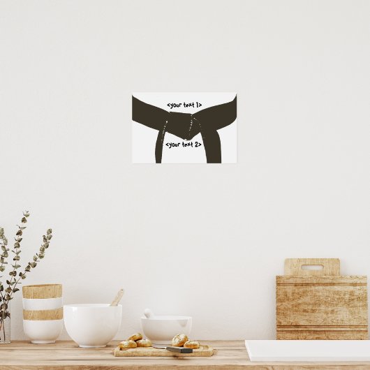 Poster Martial Arts Brown Belt (Cuisine)