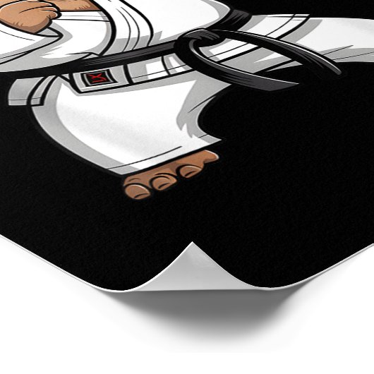 Poster Martial Arts Capybara Funny Karate Taekwondo Jiu J (Coin)