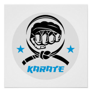 Poster Martial Arts Karate Black Belt