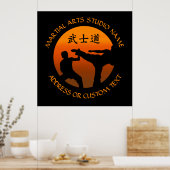 Poster Martial Arts Karate Taekwondo Kung Fu Studio Propr (Cuisine)