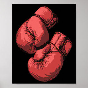 Poster Martial Arts Sport Punching Sac Sparring Boxe