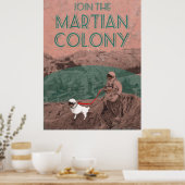 Poster Martian Colony Publicité futuriste (Cuisine)