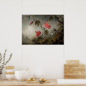 Poster Martin Johnson Heade - Fleurs de passion et Hummin (Cuisine)