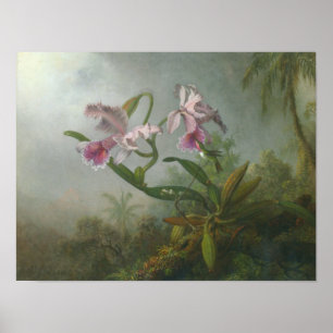 Poster Martin Johnson Heade_Orchidée-colibri