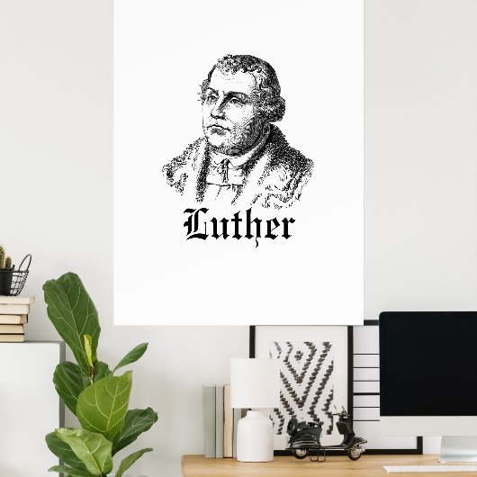 Poster Martin Luther (Bureau à domicile)